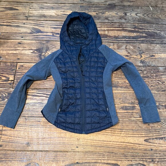 North Face Endeavor Thermoball Jacket Womens Size Small Hooded Quilted Full Zip - Picture 6 of 11